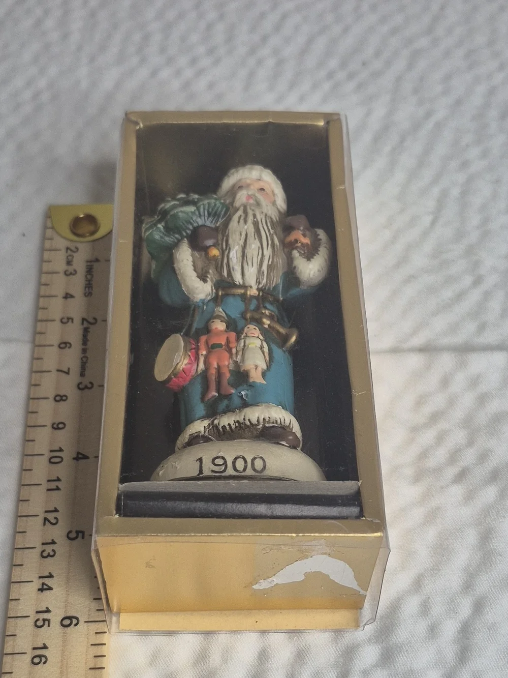VintageChristmas Reproductions Inc Memories of Santa 1900 Ornament 1987 Box